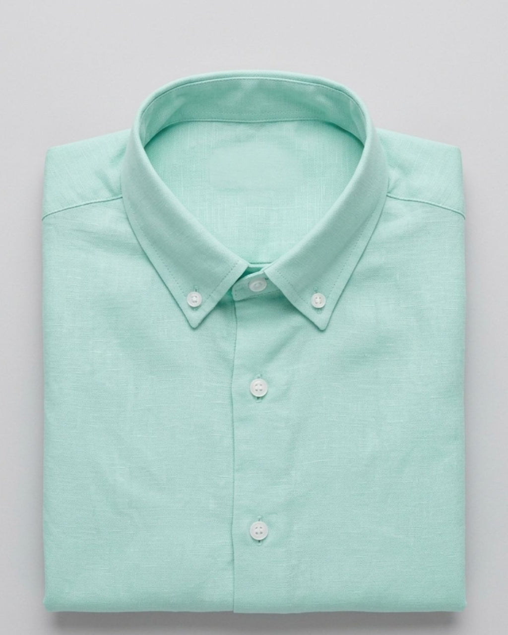Men’s Mint Green Linen Shirt & White Linen Pant Combo – Relaxed Fit | Clinza