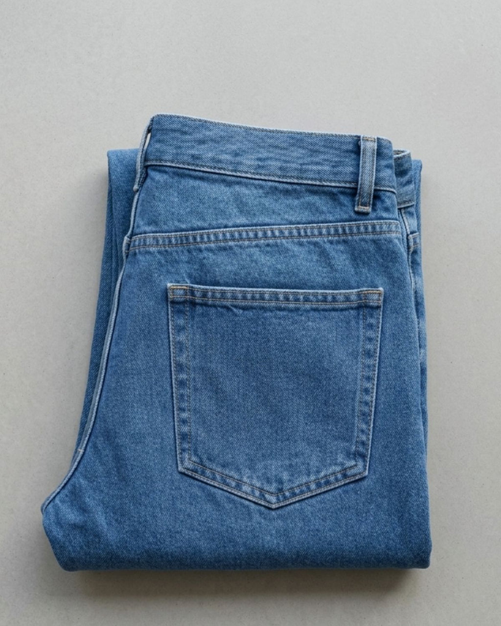 Men’s Navy Blue Linen Shirt & Blue Loose Fit Denim Jeans Combo – Relaxed Fit | Clinza