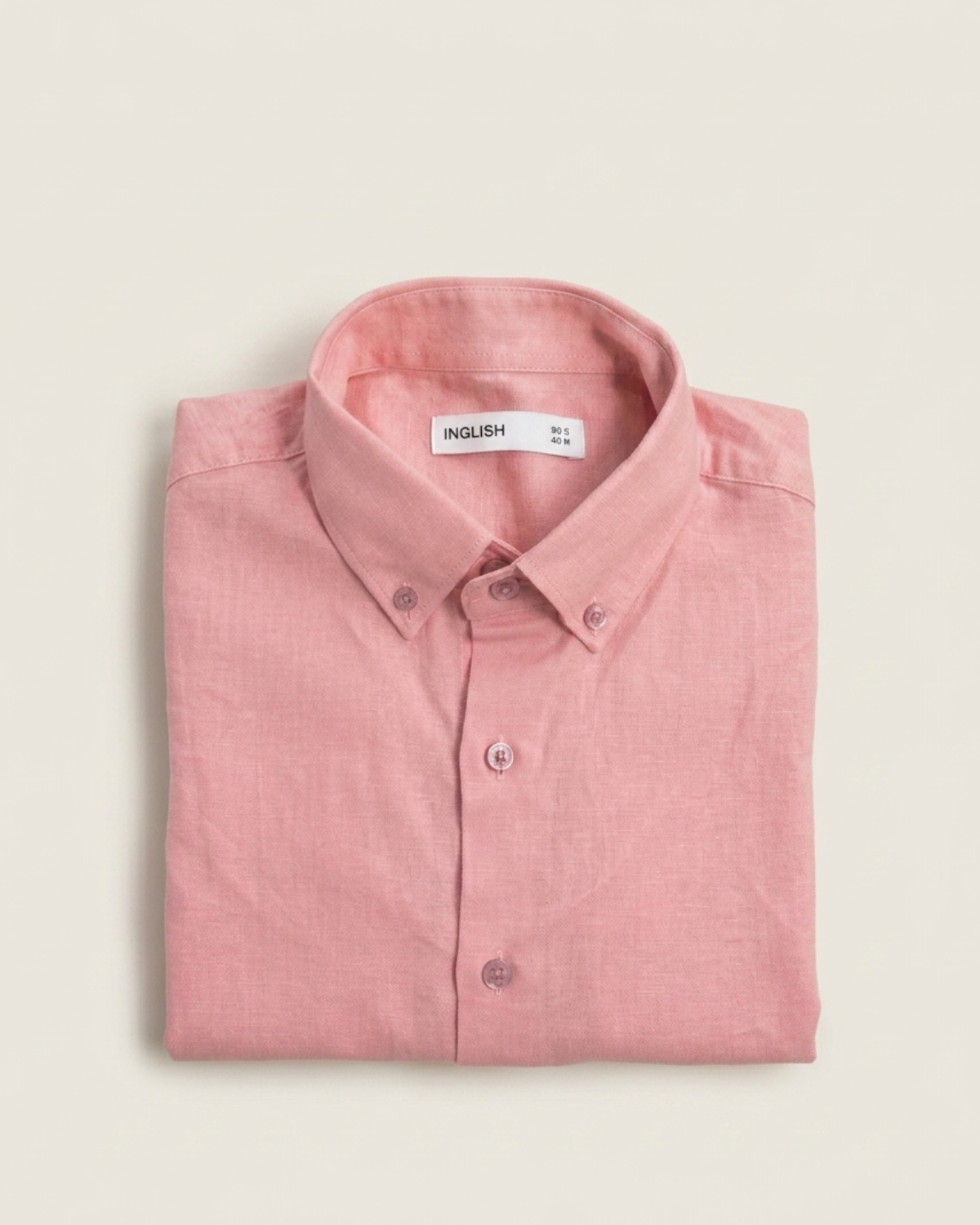 Men’s Pink Linen Shirt & Black Linen Pant Combo – Relaxed Fit | Clinza