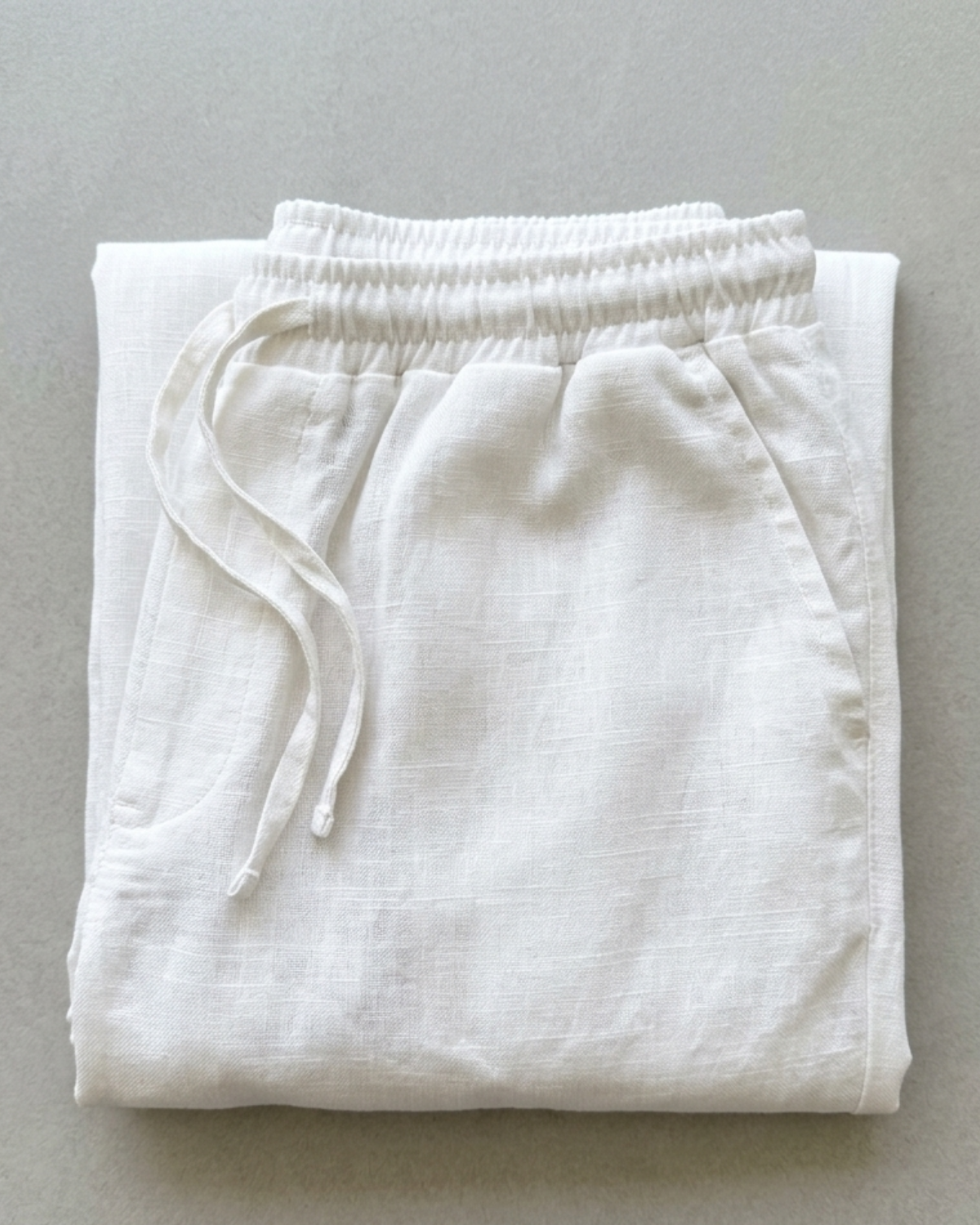 Men’s Burgundy Linen Shirt & White Linen Pant Combo – Relaxed Fit | Clinza